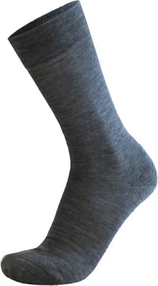 2-Pack Zachte Dunne Merino Wollen Sokken S15 - Unisex - grijs - Maat 35-38