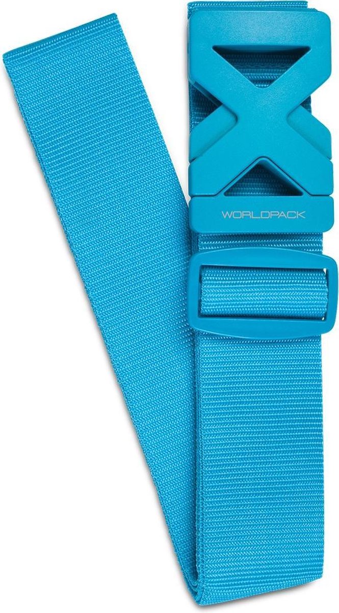 Worldpack Bagageriem 190 X 5 Cm Blauw