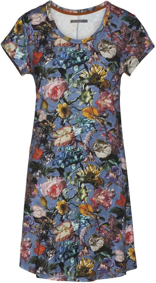 ESSENZA Isa Famke Nachthemd Korte Mouw Moonlight blue - XS
