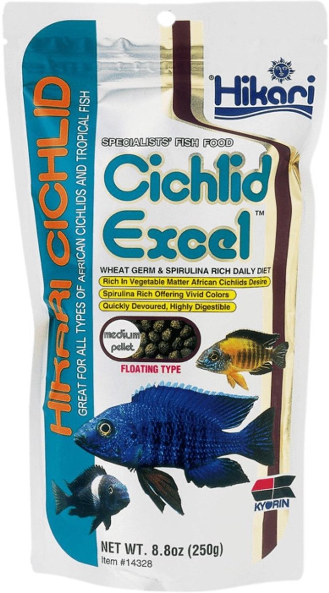 Hikari cichlid excel medium 250 gr
