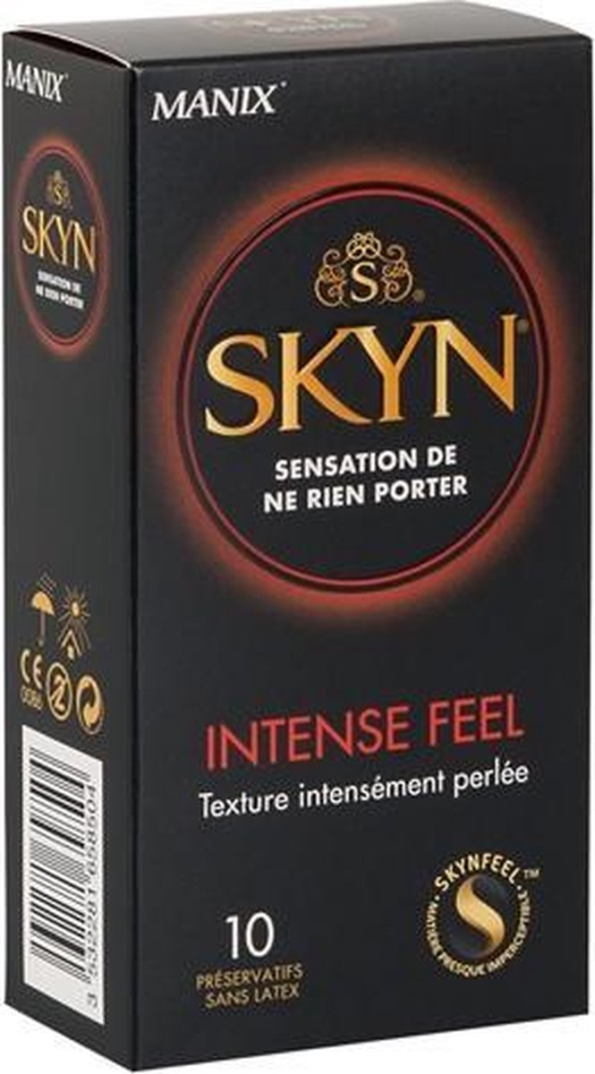 Manix SKYN Intense Feel Condooms - 10 stuks| Zaaddodend | Glijmiddel | Condooms | Vibrator | Penis | Buttplug | Sexy | Tril ei | Erotische | Man | Vrouw | Heren | Dames