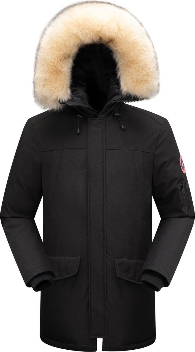Subprime - Heren Jas winter Kony Parka - Zwart - Maat XS