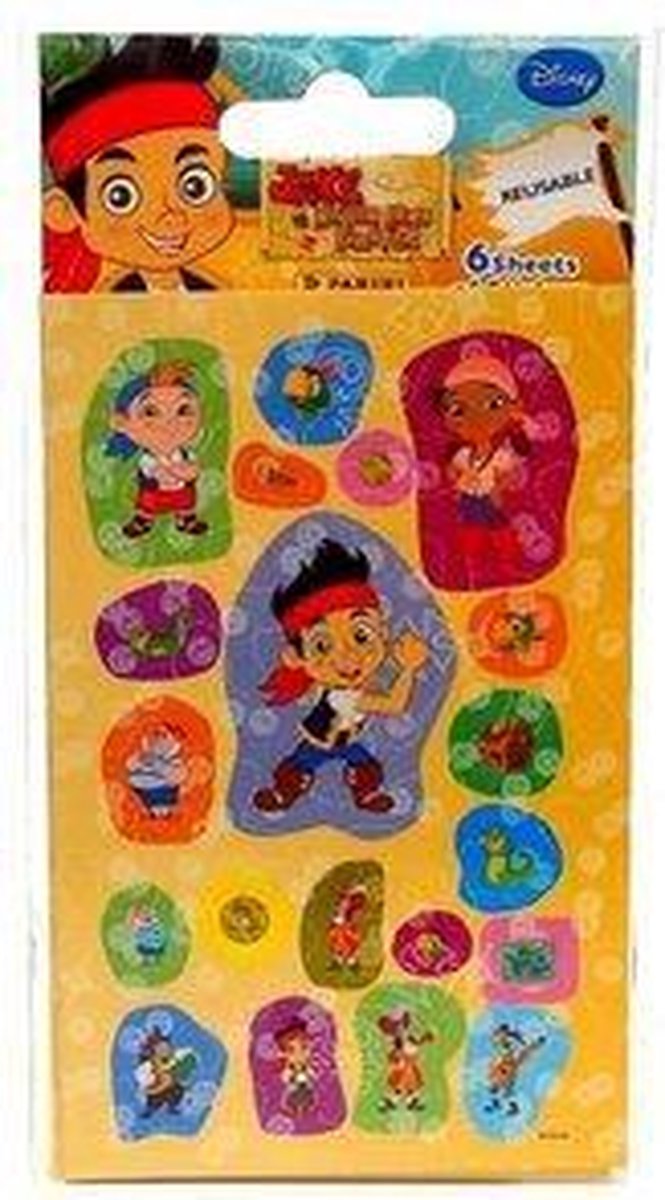 Stickervel Jake piraat 5 x 6 velletjes met stickertjes