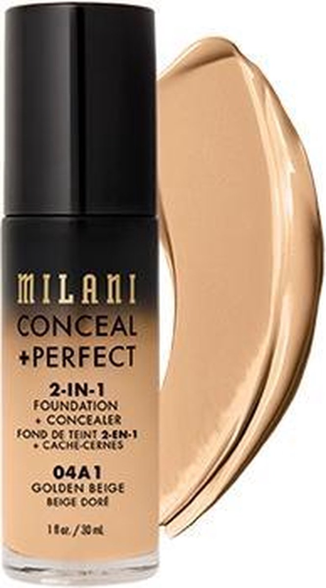 Milani Conceal + Perfect 2-in-1 Foundation + Concealer Kryj?cy Podk?ad Do Twarzy 04a1 Golden Beige 30ml