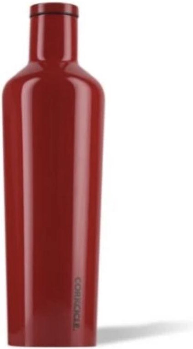 Corkcicle Canteen 750ml - Dipped Cherry Bomb Roestvrijstaal - 25oz. Waterfles en Thermosfles - 3wandig - 25uur koud en 12uur warm - BPA vrij - grote opening voor ijsklontjes