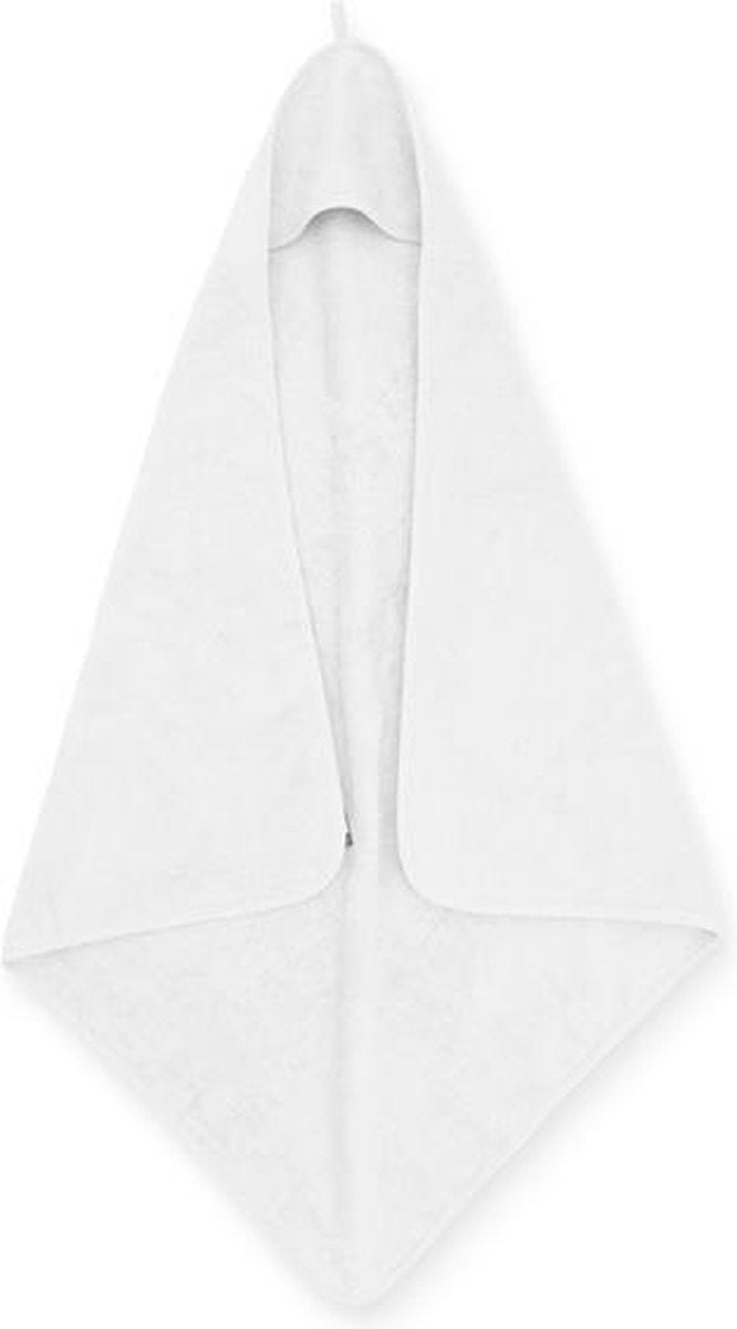 Gepersonaliseerde Jollein badcape white | omslag doek 75x75cm | jollein | badcape | wit | omslagdoek met naam | kraam cadeau | newborn