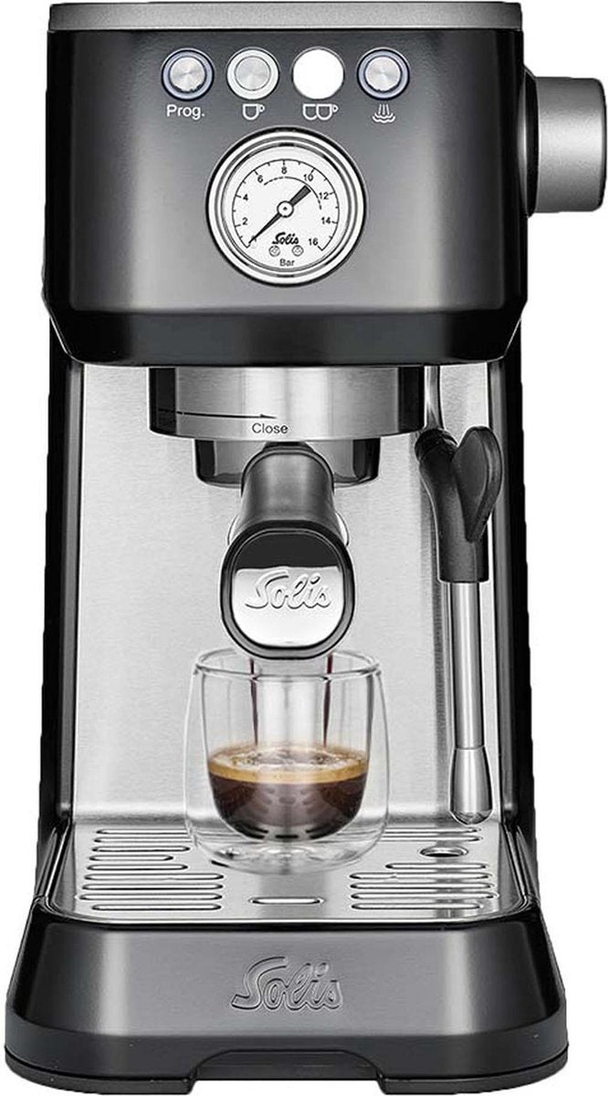 Solis Barista Perfetta Plus 1170 Espressomachine - Pistonmachine Koffiemachine met Bonen - Zwart