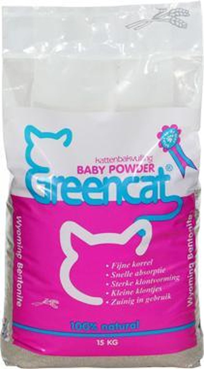 Greencat Baby Poeder Kattenbakvulling - 15 kg