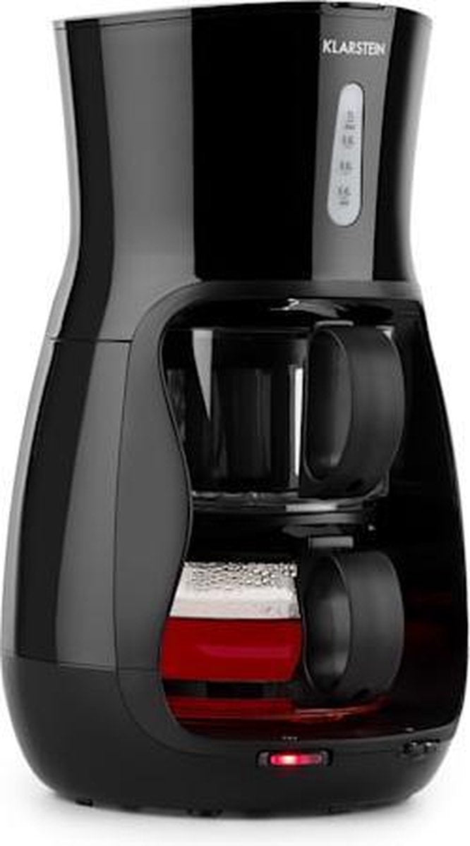 Klarstein Tealicious theezetapparaat 1300W - tea maker 1liter - 8 kopjes - zonder BPA - warmhoudplaat - twee-kannen-systeem