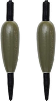 Kinetic Fixed Inline Sinker - Loodvrij Werpgewicht - Dark Green - 35g - 2 Stuks - Groen