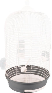 Vogelkooi Sanna 2 Grijs/Wit - Grijs - 34 x 34 x 67 cm