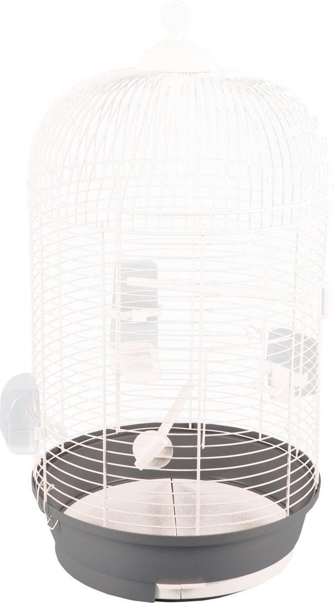 Vogelkooi Sanna 2 Grijs/Wit - Grijs - 34 x 34 x 67 cm