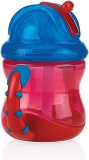 Nûby - Drinkbeker - Flip-it Anti-lek rietjesbeker - 240ml - Rood