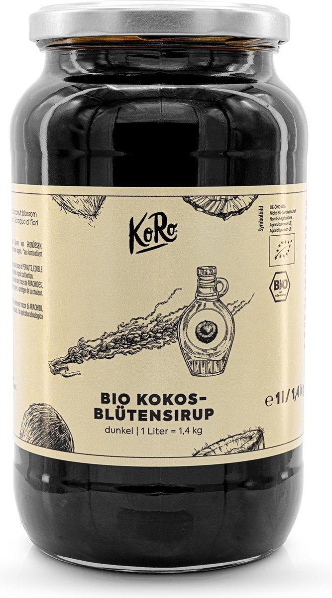 KoRo | Biologische kokosbloesemsiroop | 1 liter