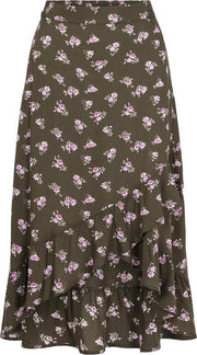 PCSILJY HW MIDI WRAP SKIRT KAC - 17115110 - Forest Night - Maat S