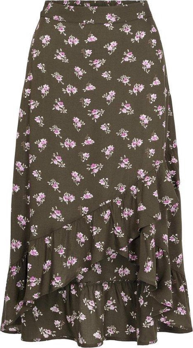 PCSILJY HW MIDI WRAP SKIRT KAC - 17115110 - Forest Night - Maat S