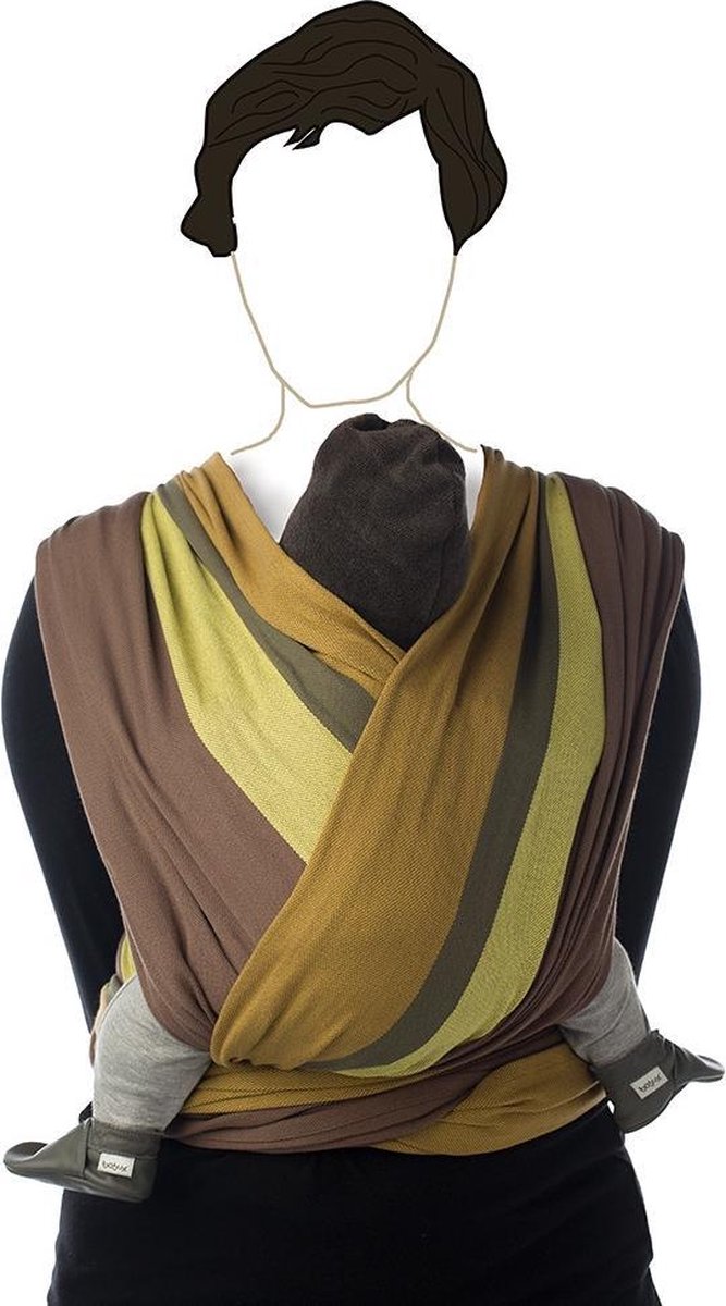 Babylonia BB SLEN Draagdoek Baby - 460 cm - Tapenade