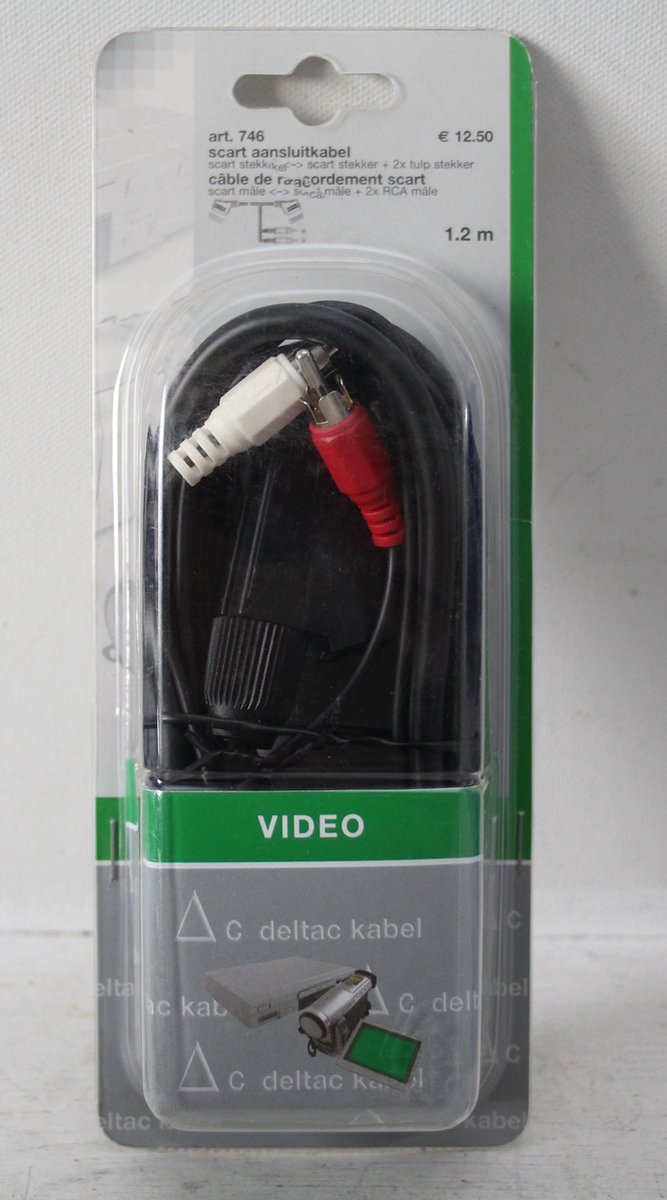 Deltac 746 Scart aansluitkabel naar scart + tulp 1.2m