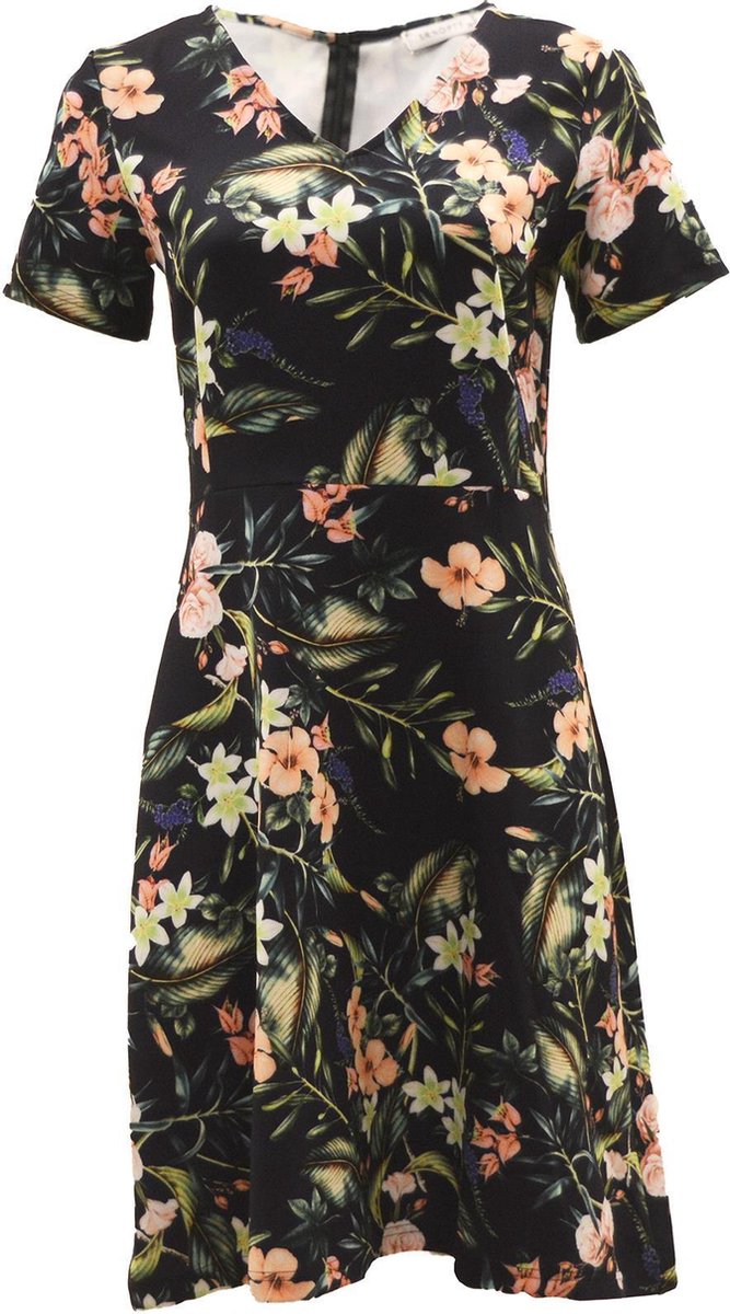 SRNDPTY Jurk Lena Flowers navy
