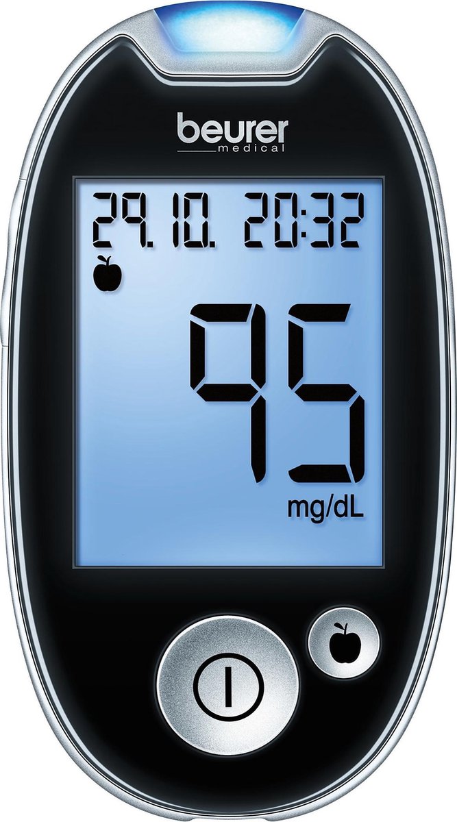 Beurer Glucusemeter NL zwart GL44 (mmol/l)