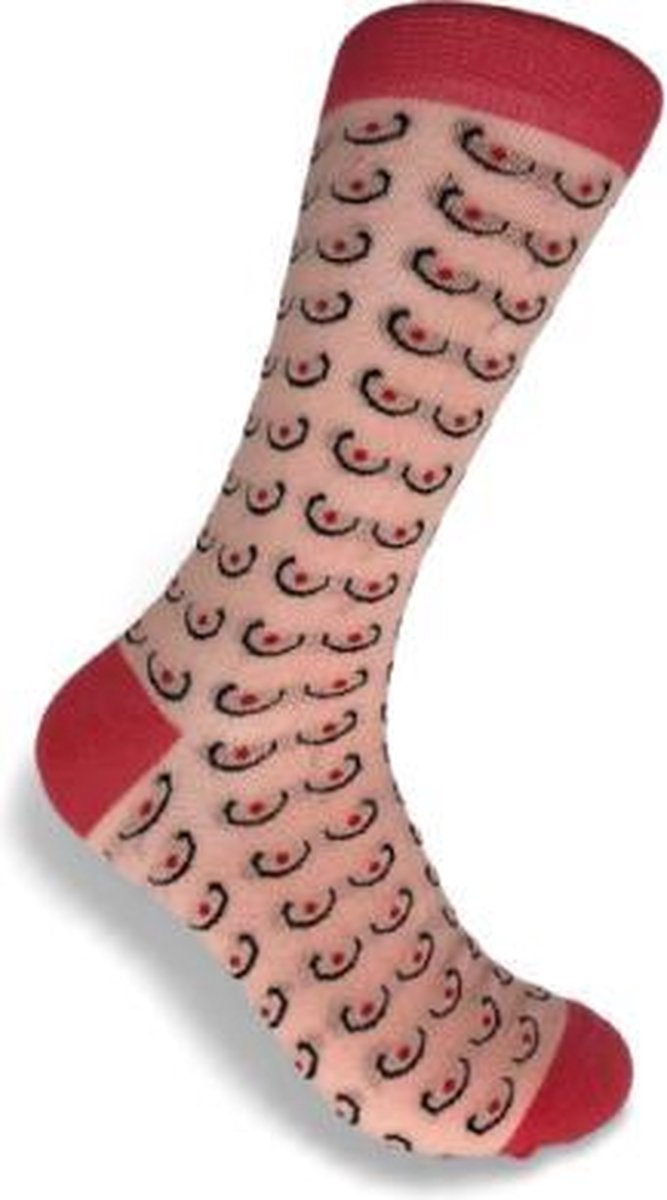 JustSockIt Borsten sokken - Sokken - Leuke sokken - tieten sokken - Cadeau - Cadeau voor mannen - Verjaardag cadeau - vrijgezellenfeest cadeau - Vaderdag cadeau
