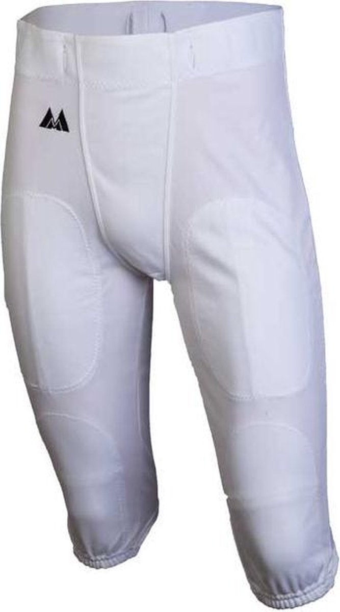 MM - Rugby Broek - Nfl - American Football Broek - Volwassenen - Wit - XL