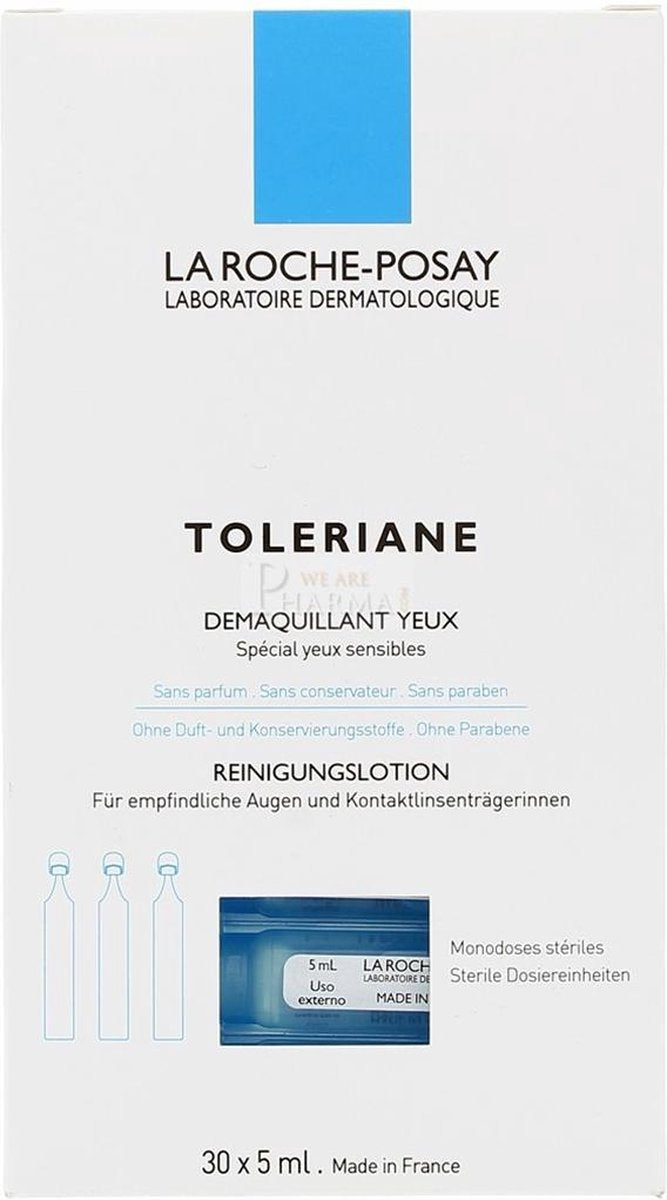 La Roche-Posay Toleriane Oogreinigings ampullen - 30x5ml - Verzacht