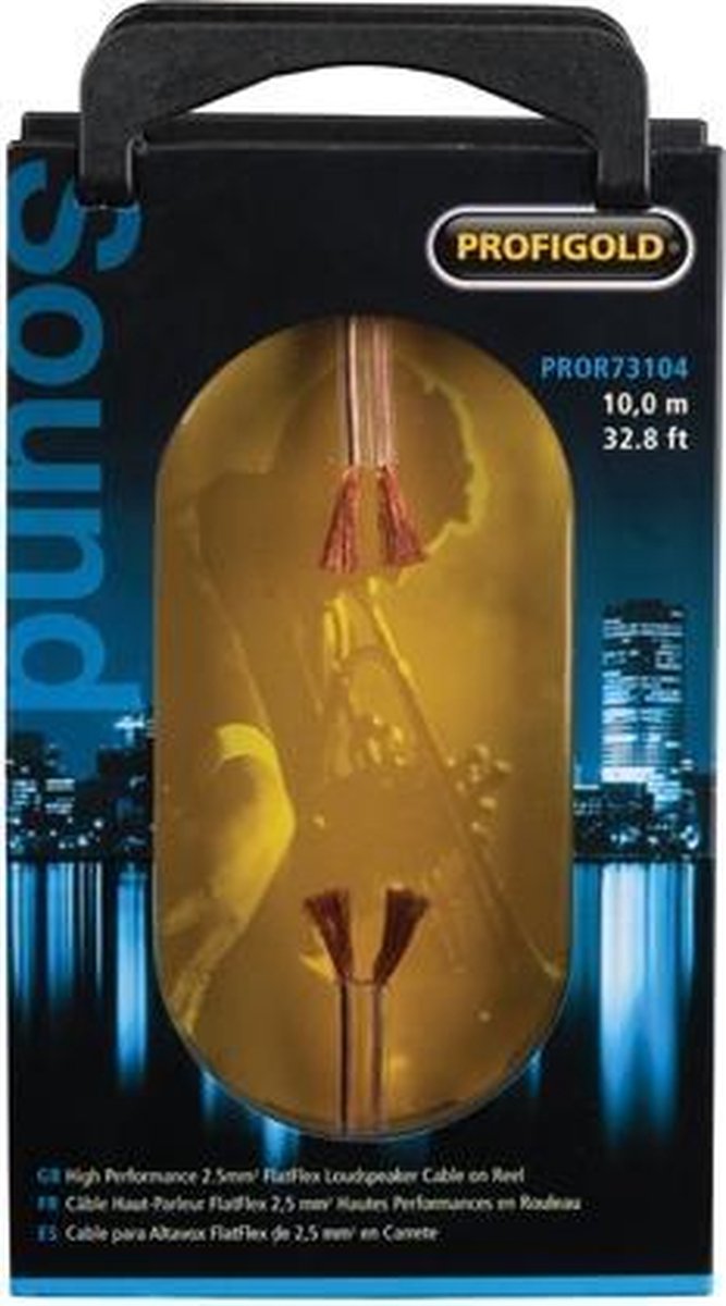 Profigold PROR73104 audio kabel 10 m Transparant