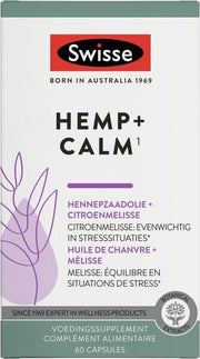 SWISSE HEMP+ CALM 60 TAB