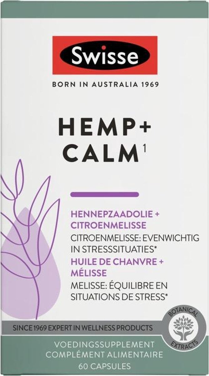 SWISSE HEMP+ CALM 60 TAB