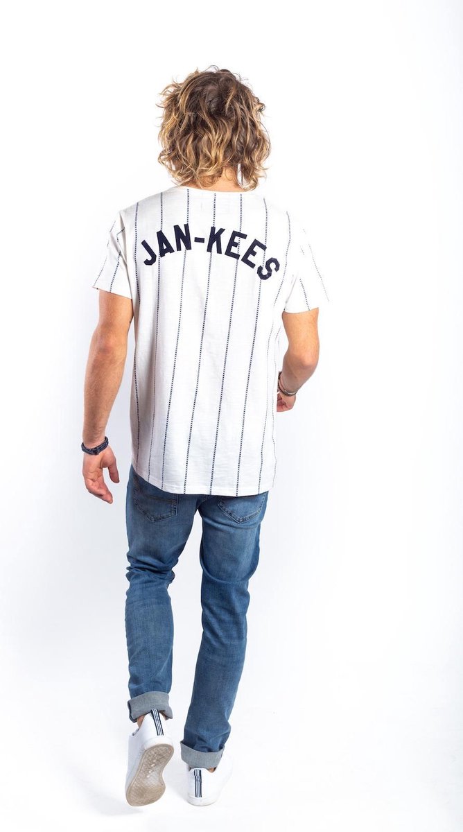 Amsterdenim T-shirt Jan-Kees wit (AM1901 - 302010) - XXXL