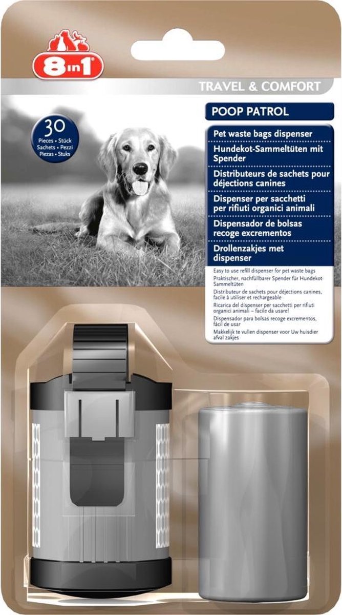 8in1 Poop Patrol Dispenser en Zakjes