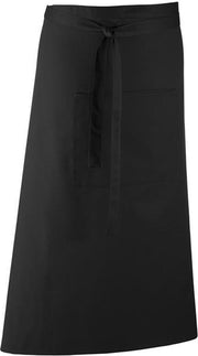 Restaurant schort lang Zwart I PR158 11 kleuren | Bar Apron Twillweefsel: soepel en sterk. Middenzak met plaats voor een pen. Verkrijgbaar in 11 kleuren I Horeca kleding