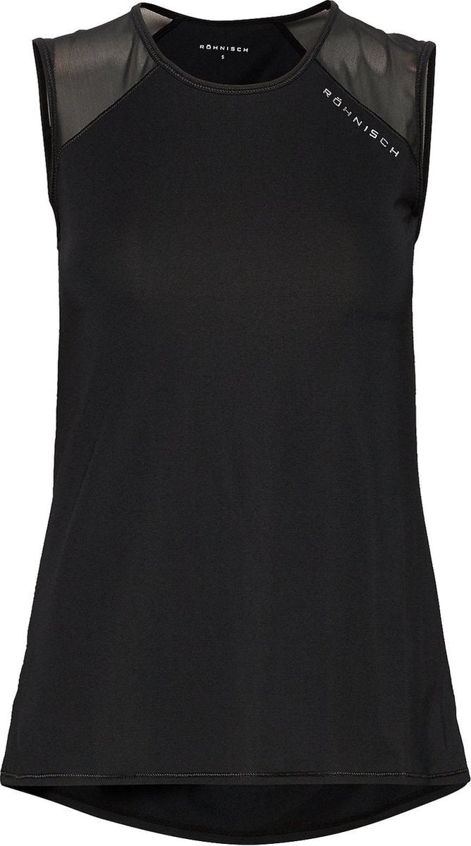 Röhnisch Sporthemd Asta Dames Polyester/elastaan Zwart Mt Xs