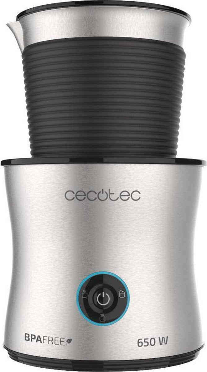 Cecotec Melkopschuimer Elektrisch - BPA vrij - Vier standen - Vaatwasserbestendig - Zilver