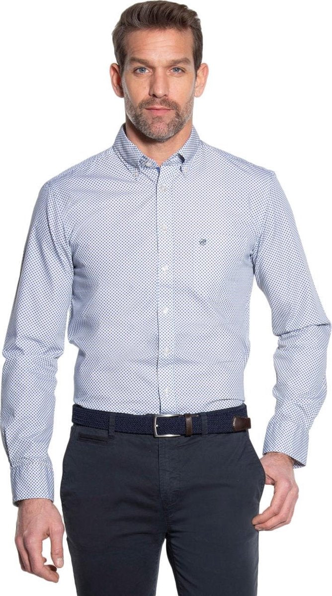 Campbell Classic Casual Overhemd Heren korte mouw