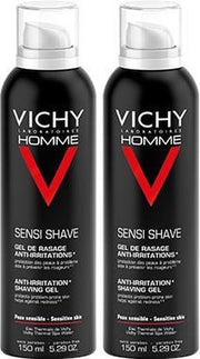Vichy Homme Scheergel - 2x150 ml - Anti-irritatie - Voordeelpack