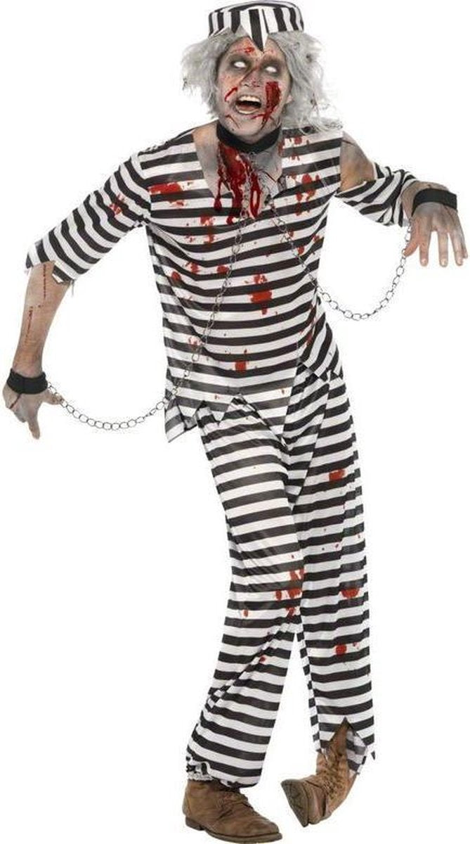 Zombie Kostuum | Zombie Gevangene | Man | Medium | Halloween | Verkleedkleding