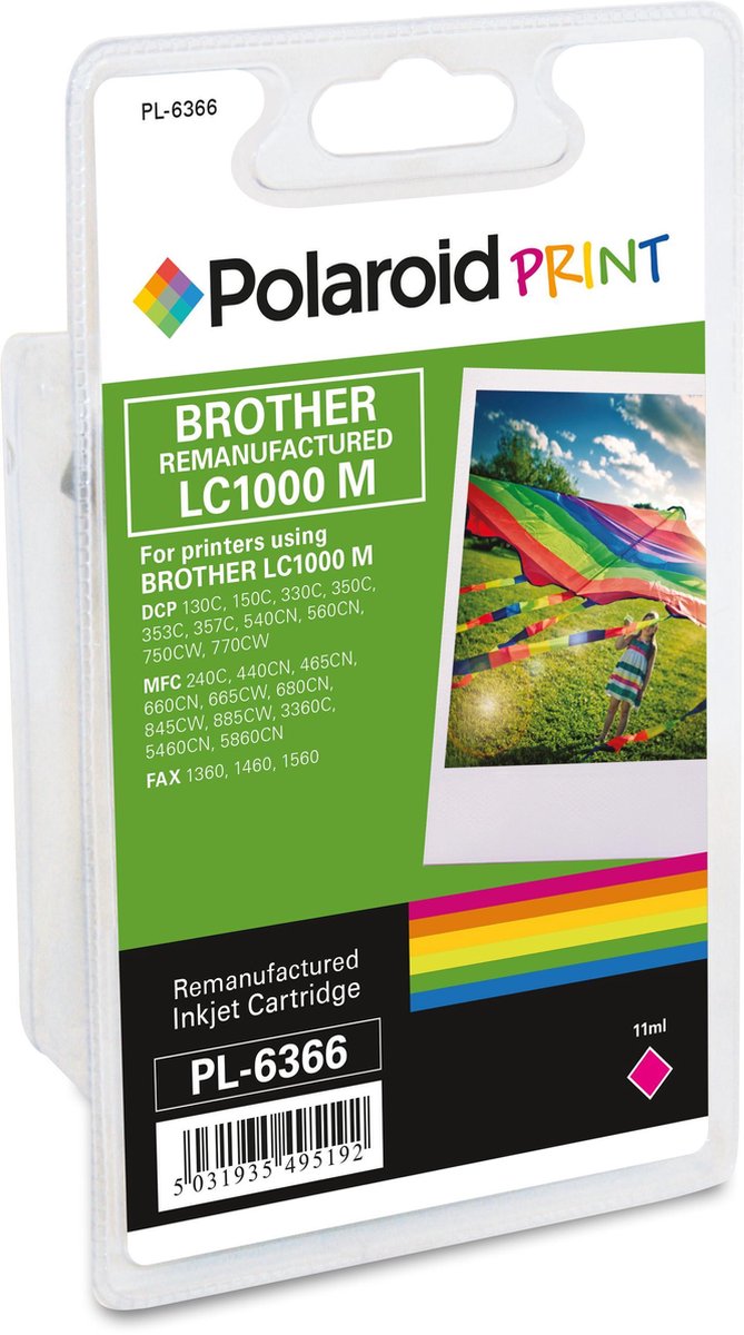 Polaroid inkt voor brother LC1000M