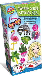 Small World Creative Diamant Stickers Maken Exotische Reizen