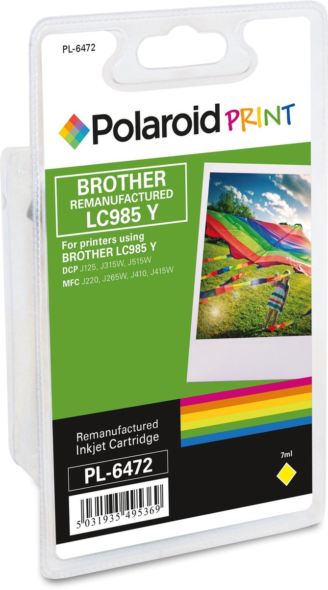Polaroid inkt voor brother LC-985Y
