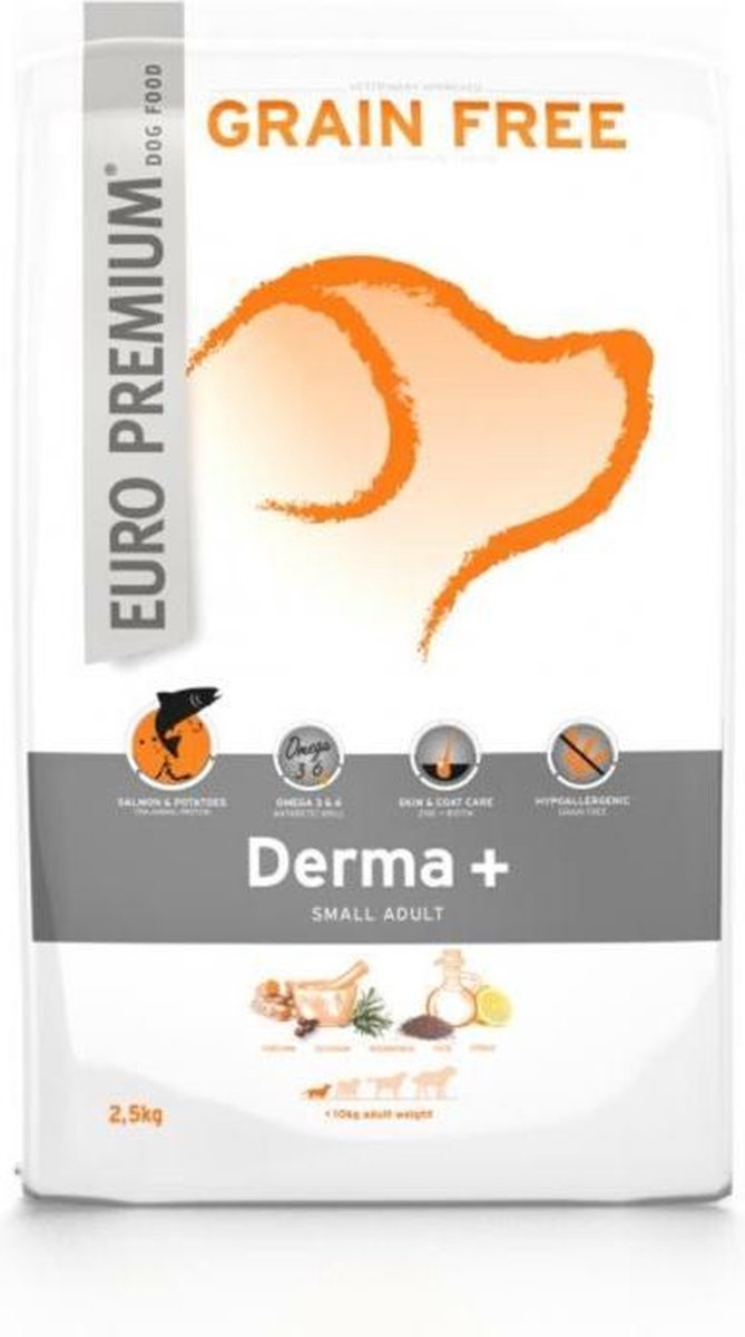 4x Euro-Premium Small Adult Derma+ 2