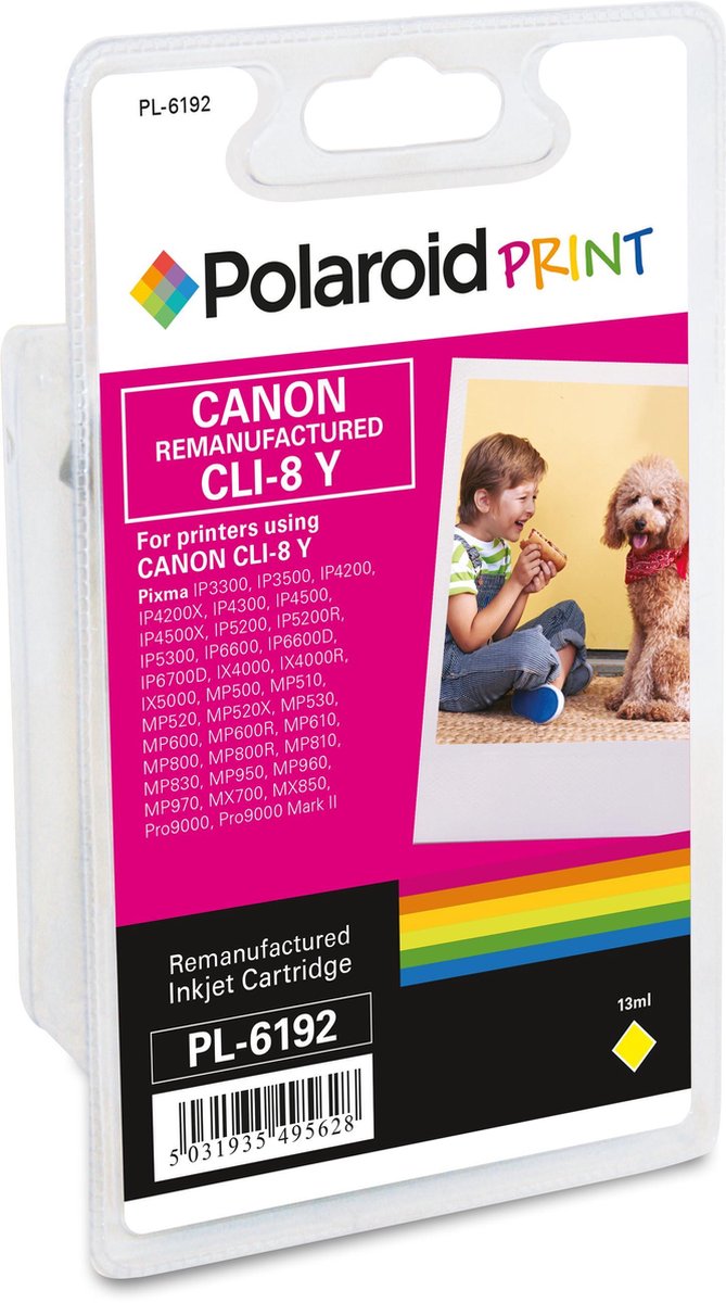 Polaroid inkt voor Canon CLI-8Y