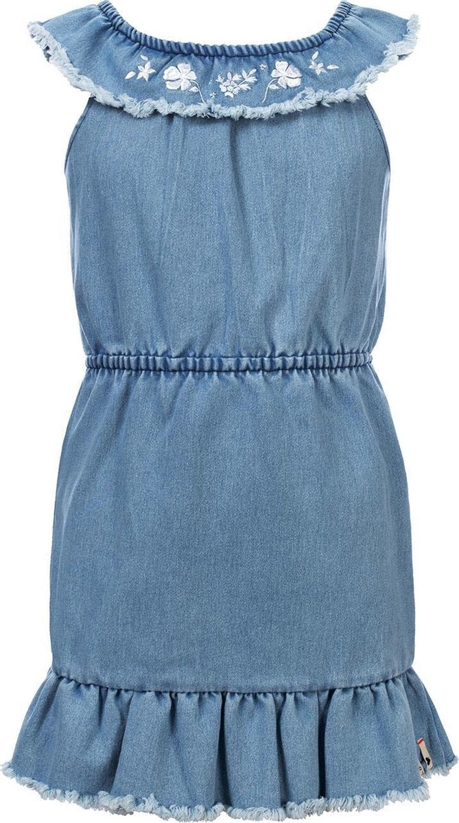 Looxs Revolution 2112-7852-914 Meisjes Jurk - Maat 104 - DENIM LOOK