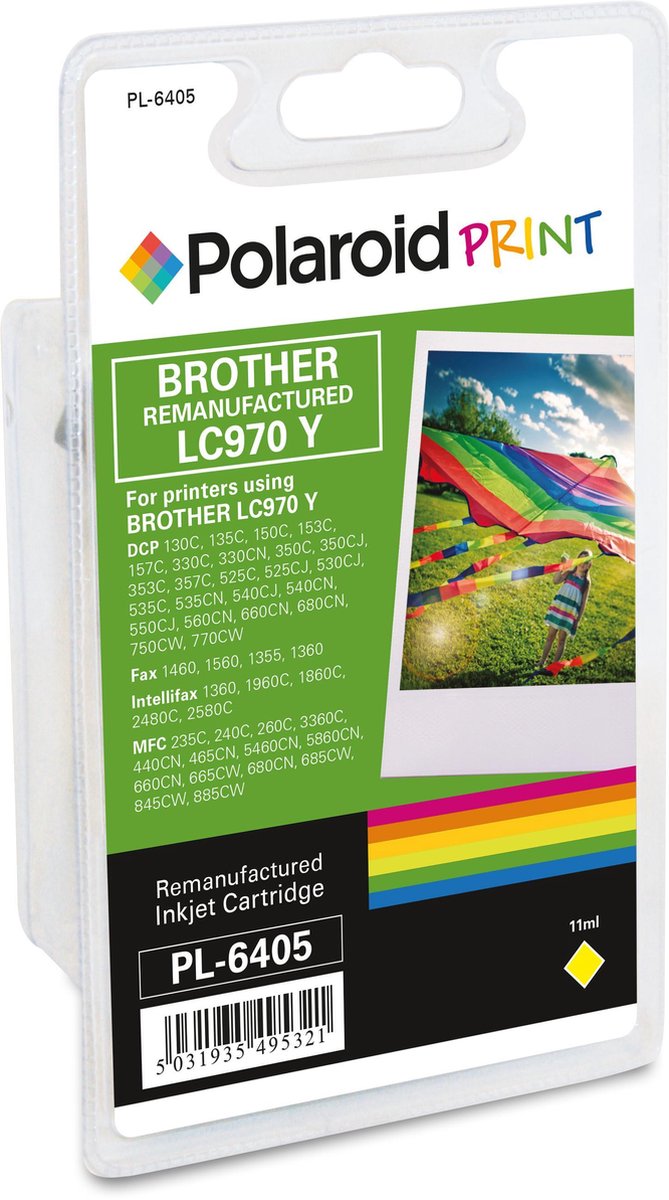 Polaroid inkt voor brother LC-970Y