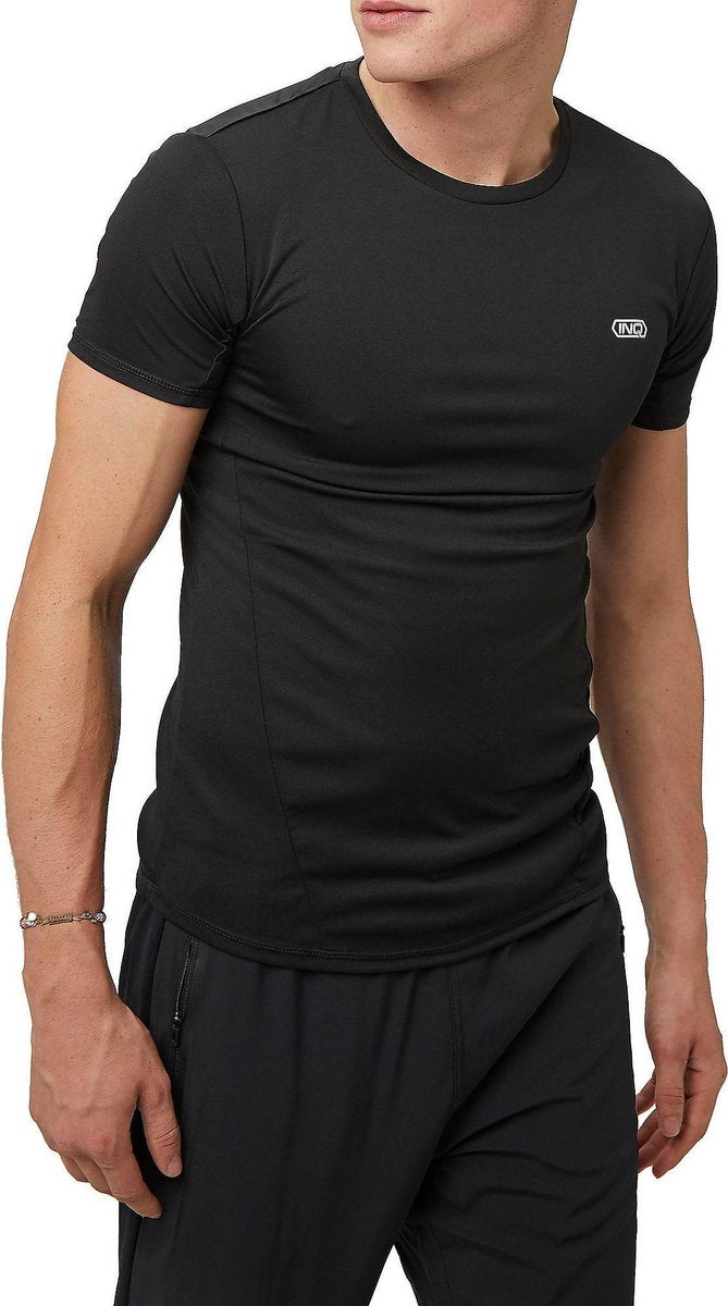 Inq Crampon Hardloopshirt Zwart Heren - Maat XL
