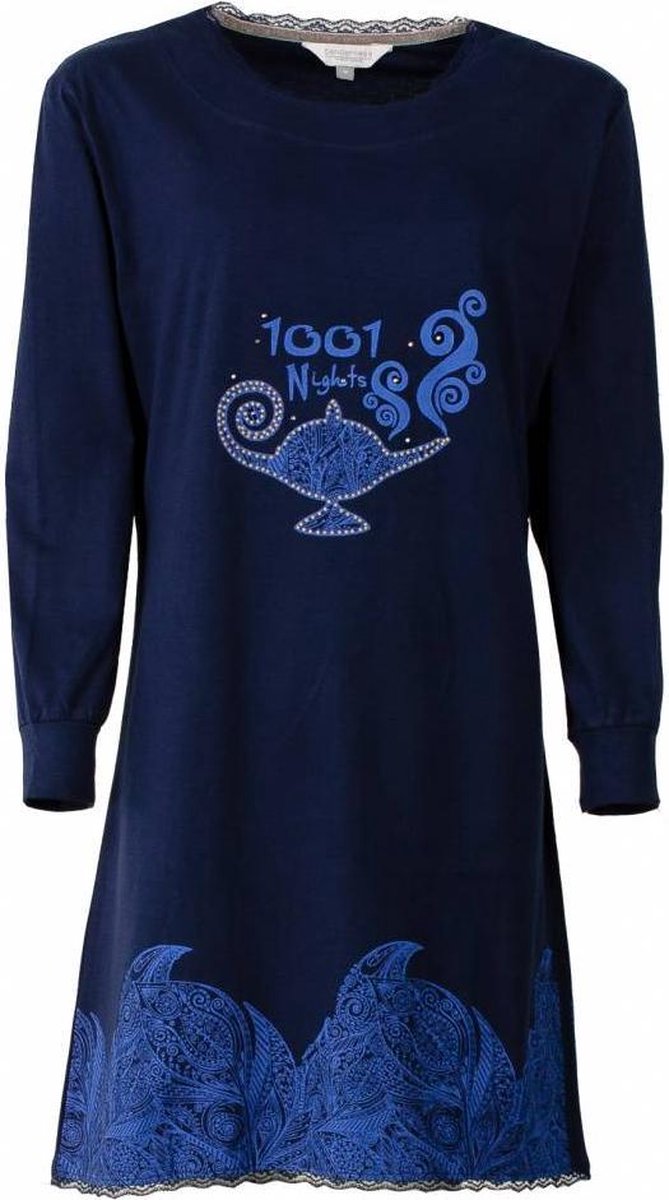 Tenderness Dames Nachthemd Blauw Maten: M
