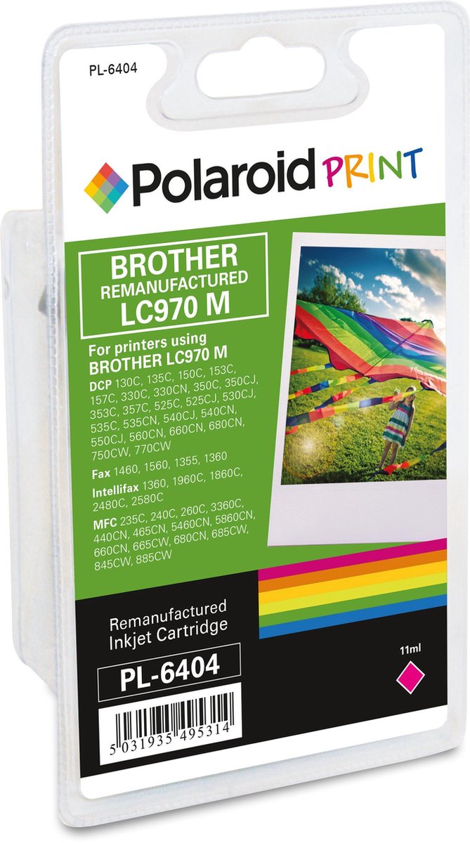 Polaroid inkt voor brother LC-970M