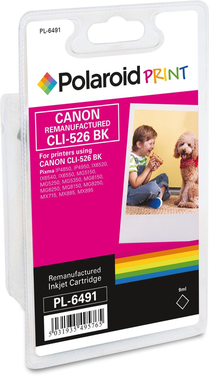 Polaroid inkt voor Canon CLI-526BK