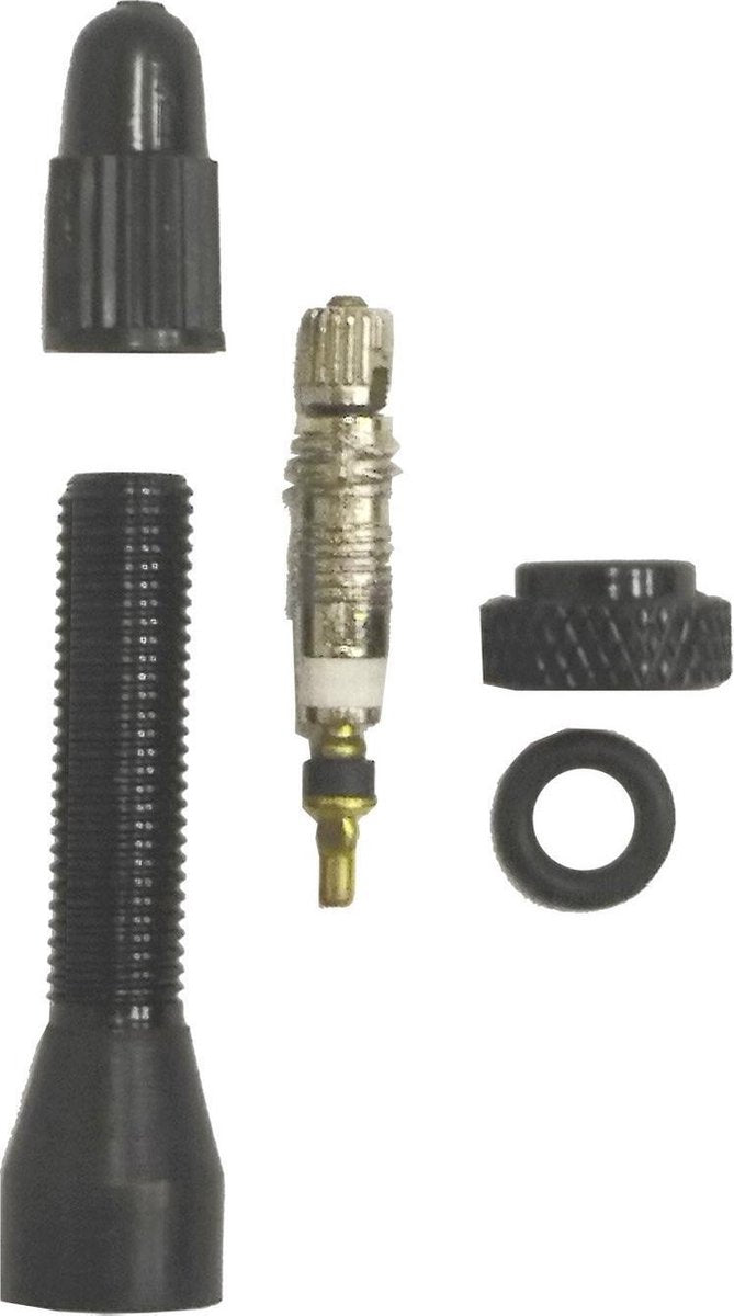 M-wave Tubeless Ventiel Met Bovenmoer 47 Mm Fv Zwart 2 Stuks